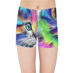 Rainbowcat Kids  Sports Shorts by Sparkle