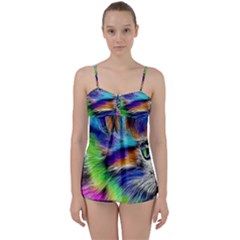 Rainbowcat Babydoll Tankini Set by Sparkle