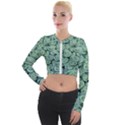 Realflowers Long Sleeve Cropped Velvet Jacket View1