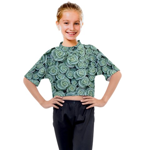 Realflowers Kids Mock Neck Tee by Sparkle