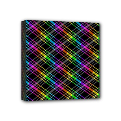 Rainbow Sparks Mini Canvas 4  X 4  (stretched) by Sparkle