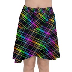 Rainbow Sparks Chiffon Wrap Front Skirt by Sparkle