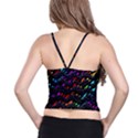 Rainbowwaves Spaghetti Strap Bra Top View2