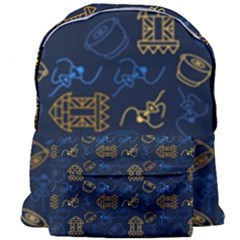 Tribal Festive Folk Pattern Giant Full Print Backpack by tmsartbazaar