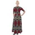 Motif Boho Style Geometric Half Sleeves Maxi Dress View2