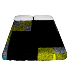 Abstract Tiles Fitted Sheet (queen Size) by essentialimage