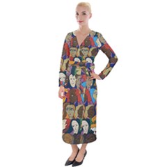 Wowriveter2020 Velvet Maxi Wrap Dress by Kritter