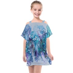 Sea Anemone Kids  One Piece Chiffon Dress by CKArtCreations