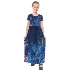  Coral Reef Kids  Short Sleeve Maxi Dress by CKArtCreations