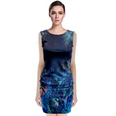  Coral Reef Sleeveless Velvet Midi Dress by CKArtCreations