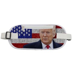 Trump President Sticker Design Rounded Waist Pouch by dflcprintsclothing