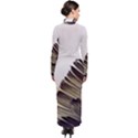 Vintage banana leaves Turtleneck Maxi Dress View2