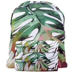 Watercolor Monstera Leaves Giant Full Print Backpack by goljakoff