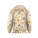 Pretty Leaves Pattern Kids  Zipper Hoodie View2