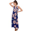 Floral V-Neck Chiffon Maxi Dress View1