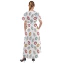 Happy Doodle Laugh Front Wrap High Low Dress View2