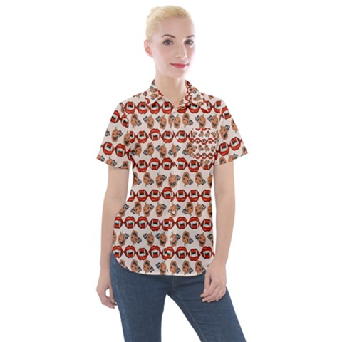 Halloween Women s Short Sleeve Pocket Shirt by Sparkle