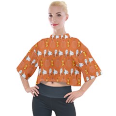 Halloween Mock Neck Tee by Sparkle