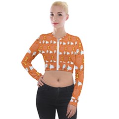 Halloween Long Sleeve Cropped Velvet Jacket by Sparkle