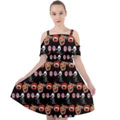 Halloween Cut Out Shoulders Chiffon Dress by Sparkle