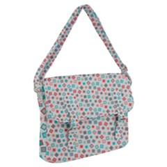 Aqua Coral Buckle Messenger Bag by CuteKingdom