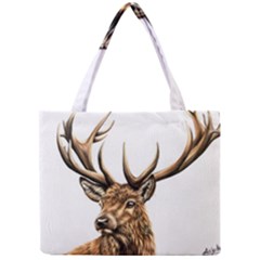 Stag Mini Tote Bag by ArtByThree