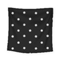 Black And White Baseball Motif Pattern Square Tapestry (Small) View1