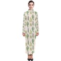 Cactus pattern Turtleneck Maxi Dress View1