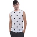 Black And White Baseball Print Pattern Men s Regular Tank Top View1