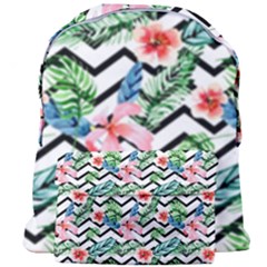 Zigzag Flowers Pattern Giant Full Print Backpack by goljakoff