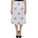 American Football Ball Motif Print Pattern Classic Midi Skirt View1