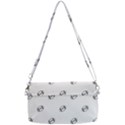 American Football Ball Motif Print Pattern Removable Strap Clutch Bag View2