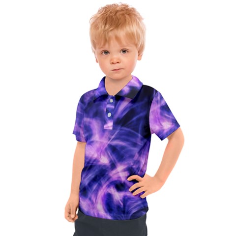 Plasma Hug Kids  Polo Tee by MRNStudios