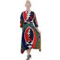 Grateful Dead - Quarter Sleeve Wrap Front Maxi Dress View2