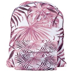 Pink Leaves Giant Full Print Backpack by goljakoff