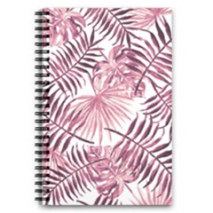 Pink Leaves 5 5  X 8 5  Notebook by goljakoff