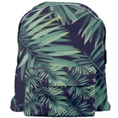 Green Palm Leaves Giant Full Print Backpack by goljakoff