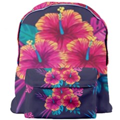 Neon Flowers Giant Full Print Backpack by goljakoff