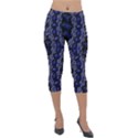 Mandala Cage Lightweight Velour Capri Leggings  View1