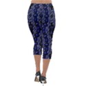 Mandala Cage Lightweight Velour Capri Leggings  View2