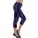 Mandala Cage Lightweight Velour Capri Leggings  View4