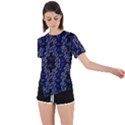 Mandala Cage Asymmetrical Short Sleeve Sports Tee View1