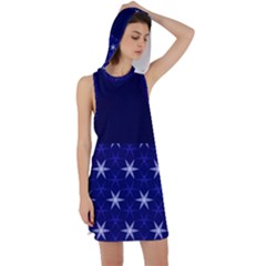 Bluestars Racer Back Hoodie Dress by Sparkle