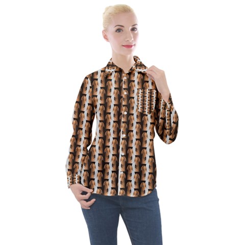 Snakeskin Women s Long Sleeve Pocket Shirt by Sparkle