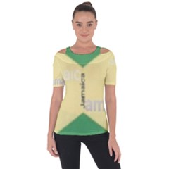 Jamaica, Jamaica  Shoulder Cut Out Short Sleeve Top by Janetaudreywilson