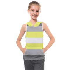 Deminonbinary Pride Flag Lgbtq Kids  Sleeveless Hoodie by lgbtnation