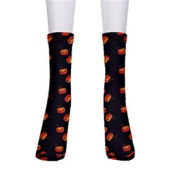 Kawaii Pumpkin Black Men s Crew Socks by vintage2030