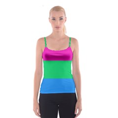 Polysexual Pride Flag Lgbtq Spaghetti Strap Top by lgbtnation