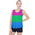 Polysexual Pride Flag LGBTQ Bubble Hem Chiffon Tank Top View1