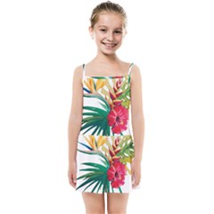 Tropical Flowers Kids  Summer Sun Dress by goljakoff